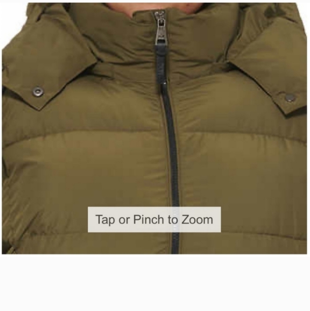 DKNY Ladies' Puffer Jacket ; green nwt - Picture 5 of 7
